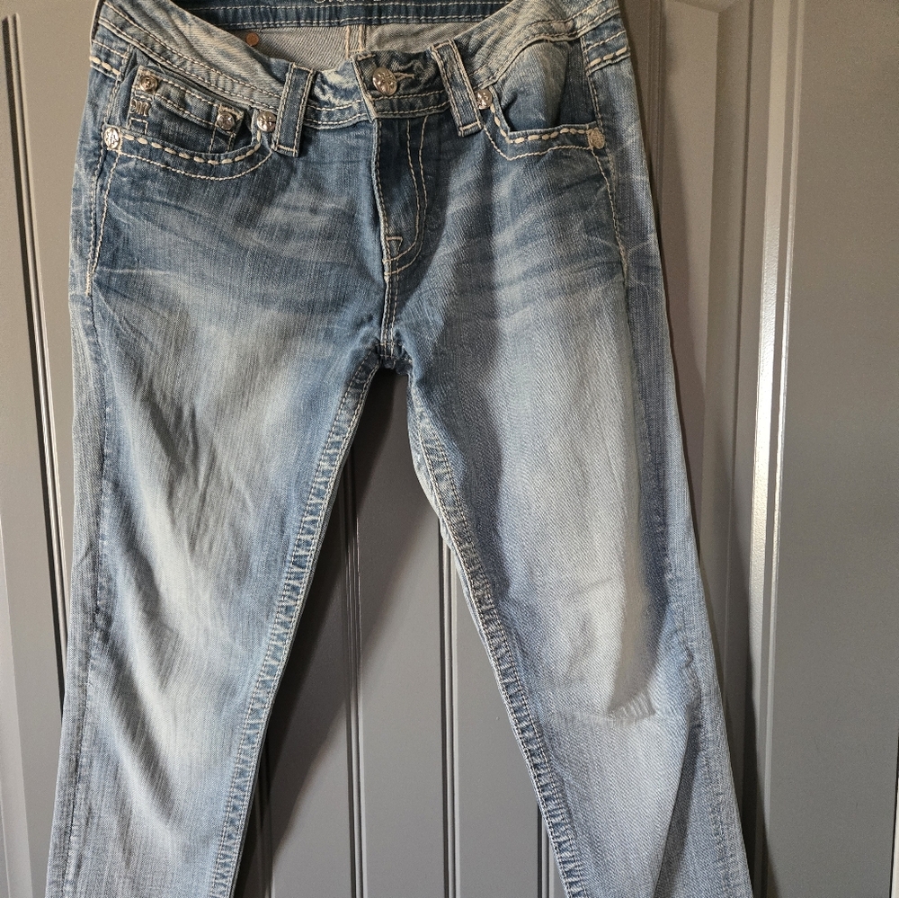 MissMe Jeans, Size 28, Stone Wash